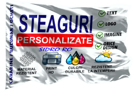 Steag personalizat exterior sidro.ro