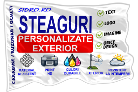Steag personalizat exterior sidro.ro