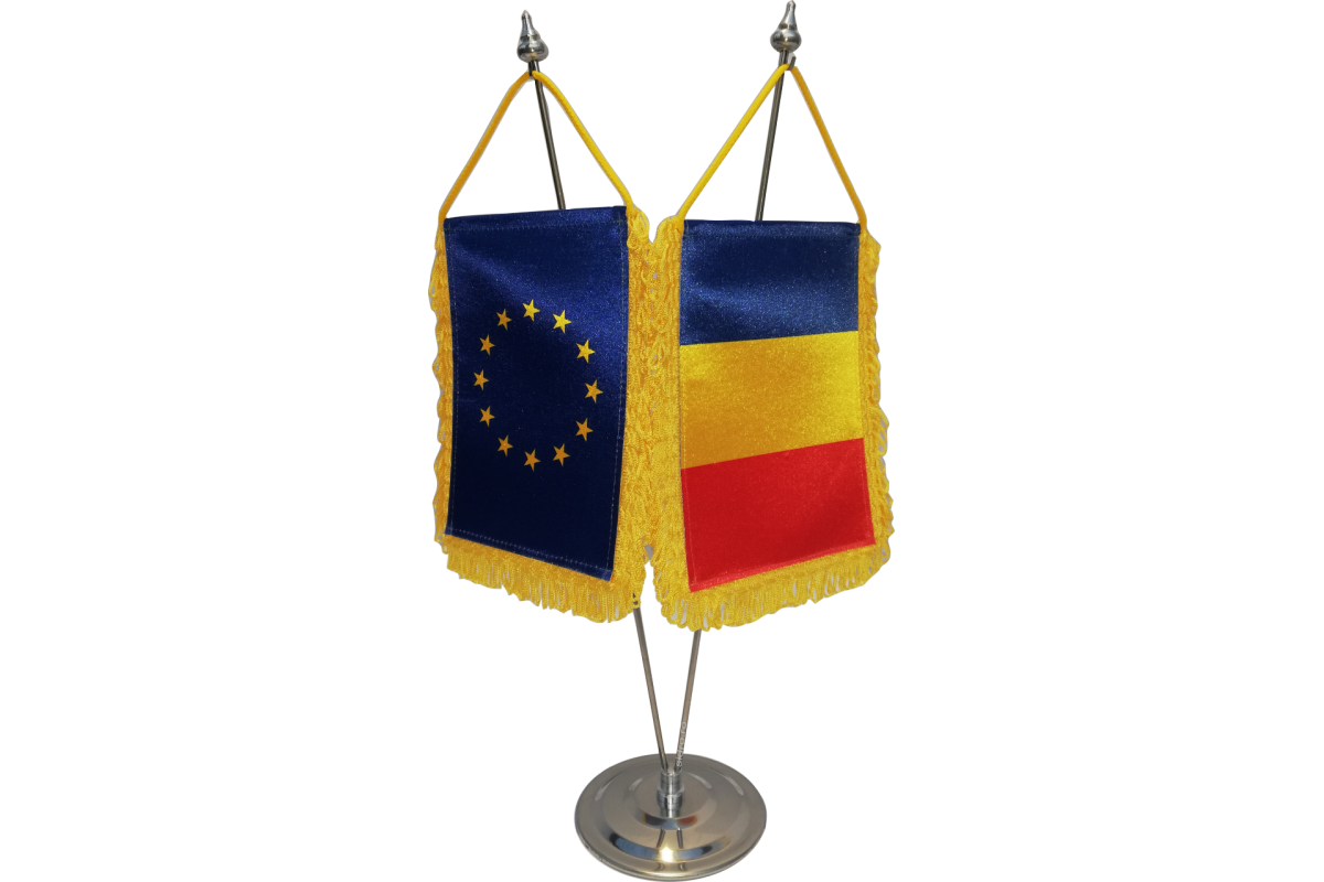 Fanioane Romania si UE in suport