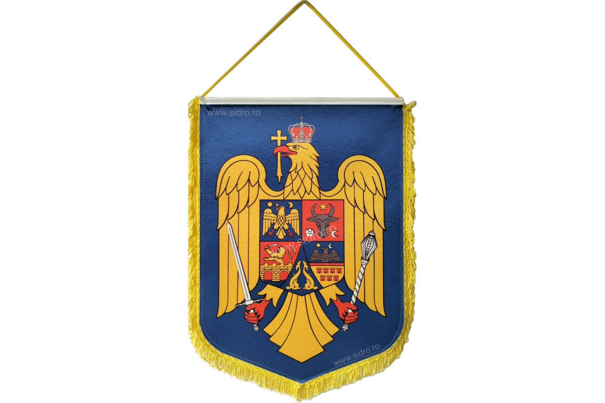 Stema Romania - fanion 20x14cm
